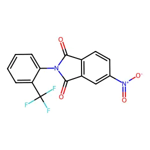 5-Nitro-2-[2-(trifluoromethyl)phenyl]isoindole-1,3-dione structure