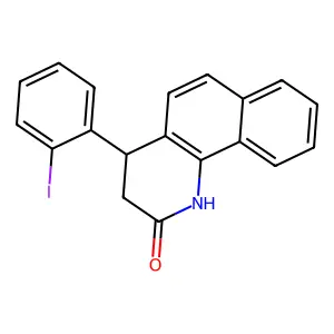 4-(2-Iodophenyl)-3,4-dihydrobenzo[h]quinolin-2(1H)-one structure