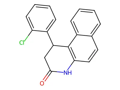 1-(2-chlorophenyl)-1,4-dihydrobenzo[f]quinolin-3(2H)-one structure