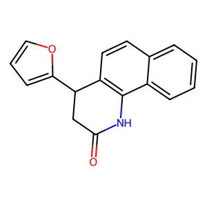 4-Furan-2-yl-3,4-dihydro-1H-benzo[h]quinolin-2-one structure