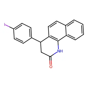 4-(4-Iodophenyl)-3,4-dihydrobenzo[h]quinolin-2(1H)-one structure