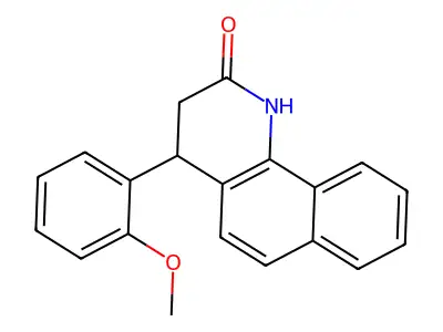 4-(2-methoxyphenyl)-3,4-dihydrobenzo[h]quinolin-2(1H)-one structure