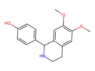 4-(6,7-Dimethoxy-1,2,3,4-tetrahydro-isoquinolin-1-yl)-phenol structure