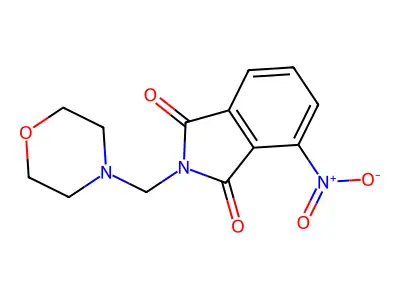 2-(Morpholinomethyl)-4-nitroisoindoline-1,3-dione structure