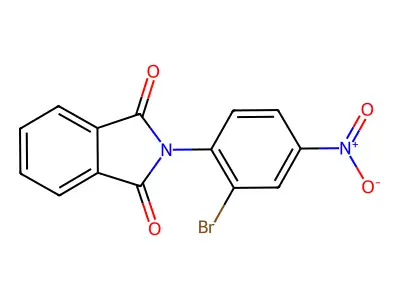 2-(2-Bromo-4-nitrophenyl)isoindole-1,3-dione structure