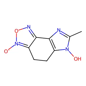 6-Hydroxy-7-methyl-3-oxido-4,5-dihydroimidazo[4,5-e][2,1,3]benzoxadiazol-3-ium structure