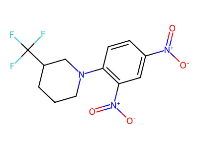 1-(2,4-Dinitrophenyl)-3-(trifluoromethyl)piperidine structure