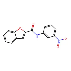 N-(3-nitrophenyl)-1-benzofuran-2-carboxamide structure