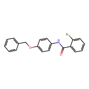 N-[4-(benzyloxy)phenyl]-2-bromobenzamide structure
