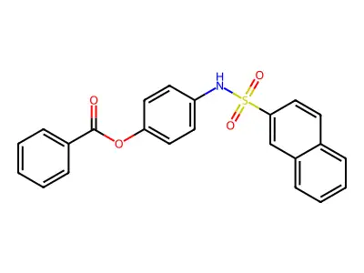 [4-(Naphthalen-2-ylsulfonylamino)phenyl] benzoate structure