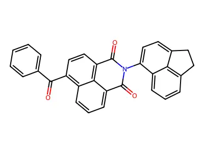 6-Benzoyl-2-(1,2-dihydroacenaphthylen-5-yl)benzo[de]isoquinoline-1,3-dione structure