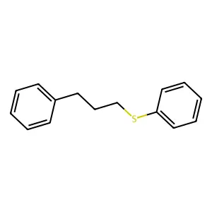 Phenyl 3-phenylpropyl sulphide structure