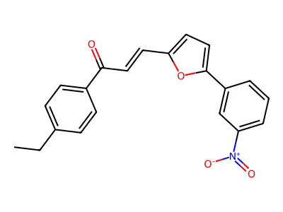 1-(4-Ethylphenyl)-3-[5-(3-nitrophenyl)furan-2-yl]prop-2-en-1-one structure