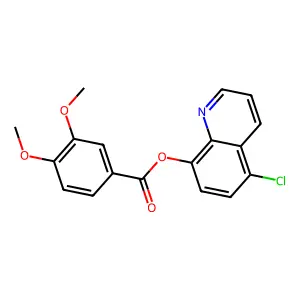 (5-Chloroquinolin-8-yl) 3,4-dimethoxybenzoate structure