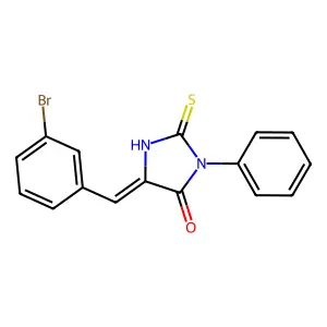 5-(3-Bromobenzylidene)-3-phenyl-2-thioxo-4-imidazolidinone structure