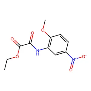 Ethyl [(2-methoxy-5-nitrophenyl)amino](oxo)acetate structure