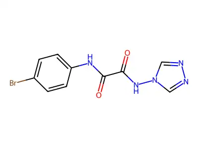 N1-(4-Bromophenyl)-N2-4H-1,2,4-triazol-4-ylethanediamide structure