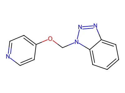 1-[(Pyridin-4-yloxy)methyl]-1H-1,2,3-benzotriazole structure