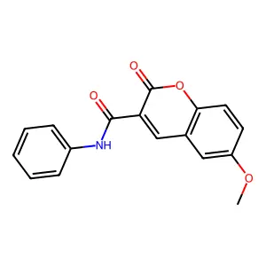 6-methoxy-2-oxo-N-phenyl-2H-chromene-3-carboxamide structure
