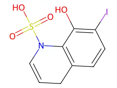 7-Iodo-8-hydroxyquinoline-sulphonic acid structure
