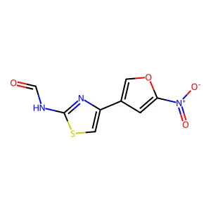 4-{5-硝基-3-呋喃基}-1,3-噻唑-2-酰胺 structure