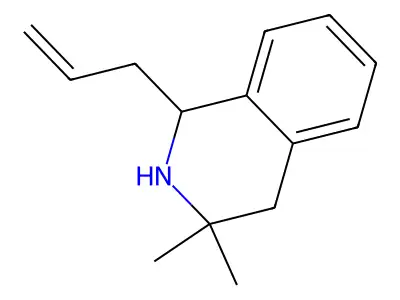 1-Allyl-3,3-dimethyl-1,2,3,4-tetrahydroisoquinoline structure