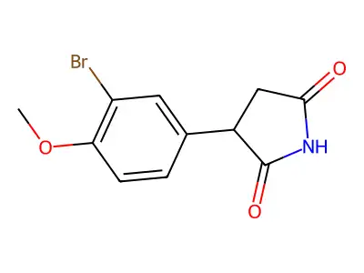 3-(3-Bromo-4-methoxyphenyl)pyrrolidine-2,5-dione structure