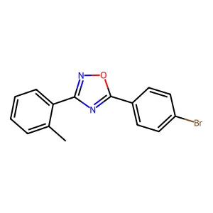 5-(4-Bromophenyl)-3-(2-methylphenyl)-1,2,4-oxadiazole structure