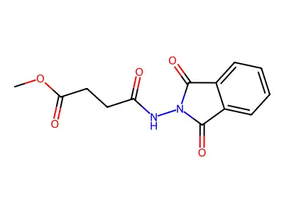 methyl 4-[(1,3-dioxo-1,3-dihydro-2H-isoindol-2-yl)amino]-4-oxobutanoate structure