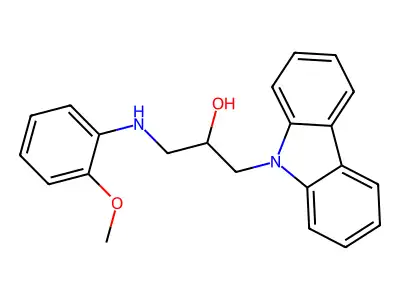 1-Carbazol-9-yl-3-(2-methoxy-phenylamino)-propan-2-ol structure