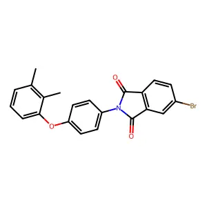 5-bromo-2-[4-(2,3-dimethylphenoxy)phenyl]-1H-isoindole-1,3(2H)-dione structure