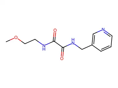 N1-(2-methoxyethyl)-N2-(pyridin-3-ylmethyl)oxalamide structure
