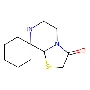 Spiro[5,6,7,8a-tetrahydro-[1,3]thiazolo[3,2-a]pyrazine-8,1'-cyclohexane]-3-one structure