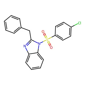2-Benzyl-1-[(4-chlorophenyl)sulfonyl]-1H-benzimidazole structure