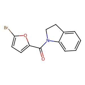 (5-Bromofuran-2-yl)-(2,3-dihydroindol-1-yl)methanone structure