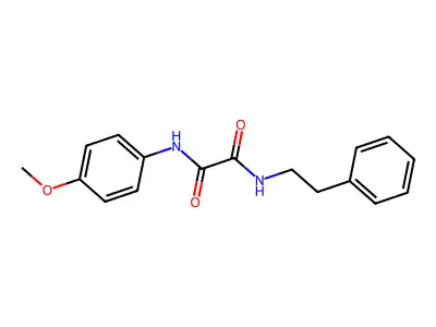 N-(4-methoxyphenyl)-N'-(2-phenylethyl)ethanediamide structure