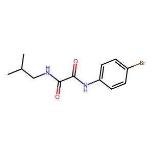 N'-(4-bromophenyl)-N-(2-methylpropyl)oxamide structure