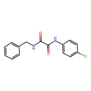 N-benzyl-N'-(4-chlorophenyl)ethanediamide structure