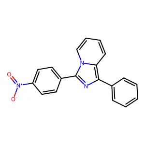 3-(4-Nitrophenyl)-1-phenylimidazo[1,5-a]pyridine structure
