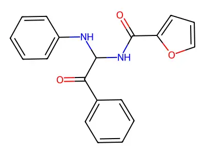 N-[2-oxo-2-phenyl-1-(phenylamino)ethyl]furan-2-carboxamide structure