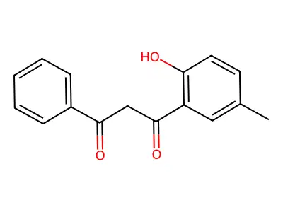 1-(2-Hydroxy-5-methylphenyl)-3-phenyl-1,3-propanedione structure
