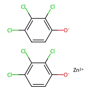 Zinc 2,3,4-trichlorophenate structure