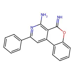 5-Imino-2-phenylchromeno[3,4-c]pyridine-4-ylamine structure