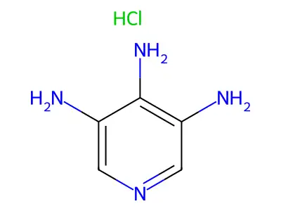 3,4,5-Pyridinetriamine, dihydrochloride structure