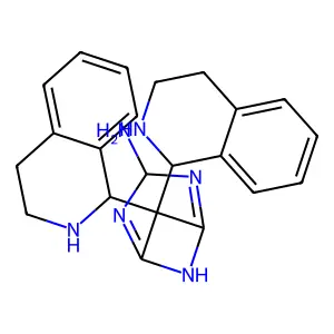 Isoquinoline, ((6-amino-5-triazine-2,4-diyl)methylene)bis(1,2,3,4-tetrohydro- structure
