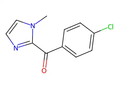 (4-Chlorophenyl)(1-methyl-1H-imidazol-2-yl)methanone structure