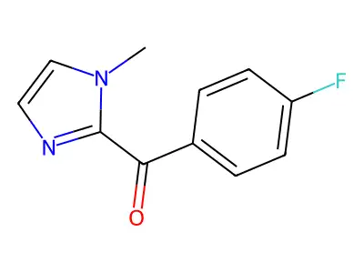 (4-fluorophenyl)(1-methyl-1H-imidazol-2-yl)methanone structure