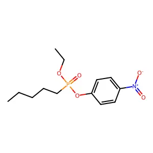Phosphonic acid, pentyl-, ethyl p-nitrophenyl ester structure