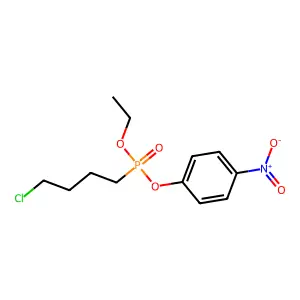 p-Nitrophenyl ethyl 4-chlorobutyl phosphonate structure