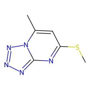 7-Methyl-5-methylsulfanyltetrazolo[1,5-a]pyrimidine structure